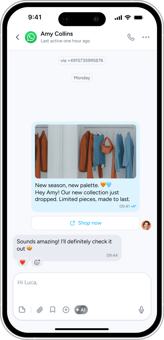 Superchat app mockup