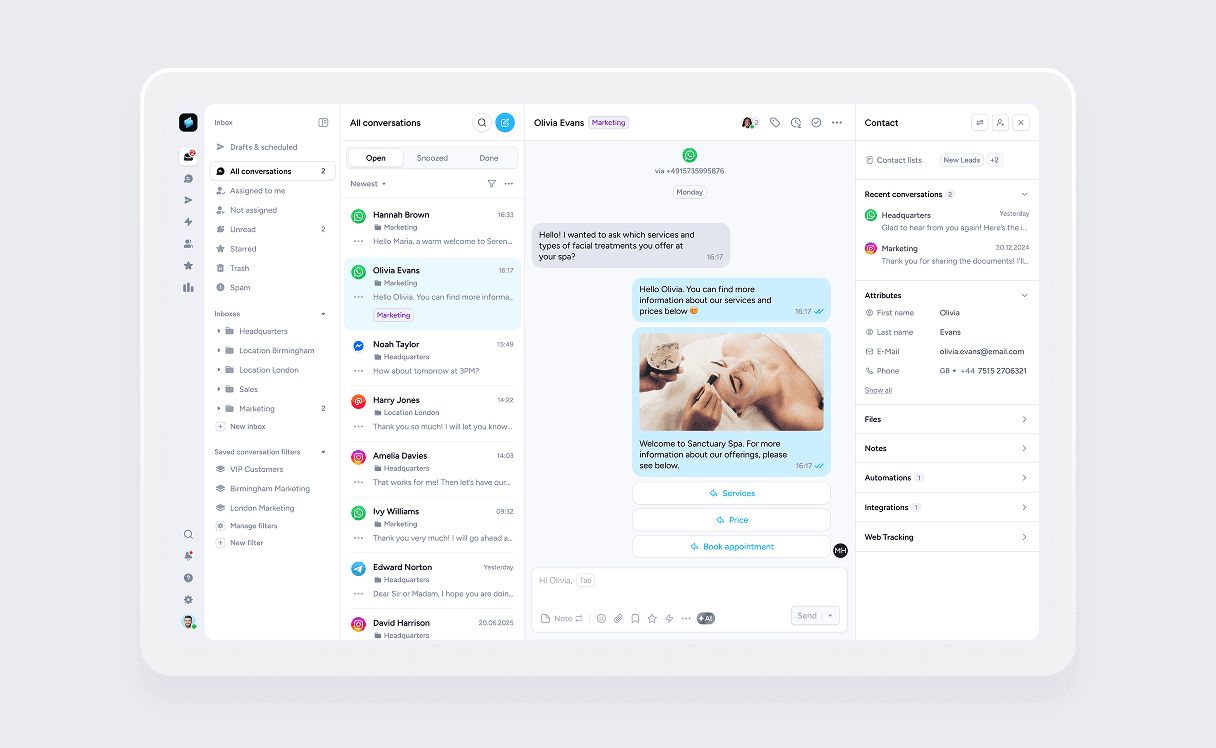 Universal inbox