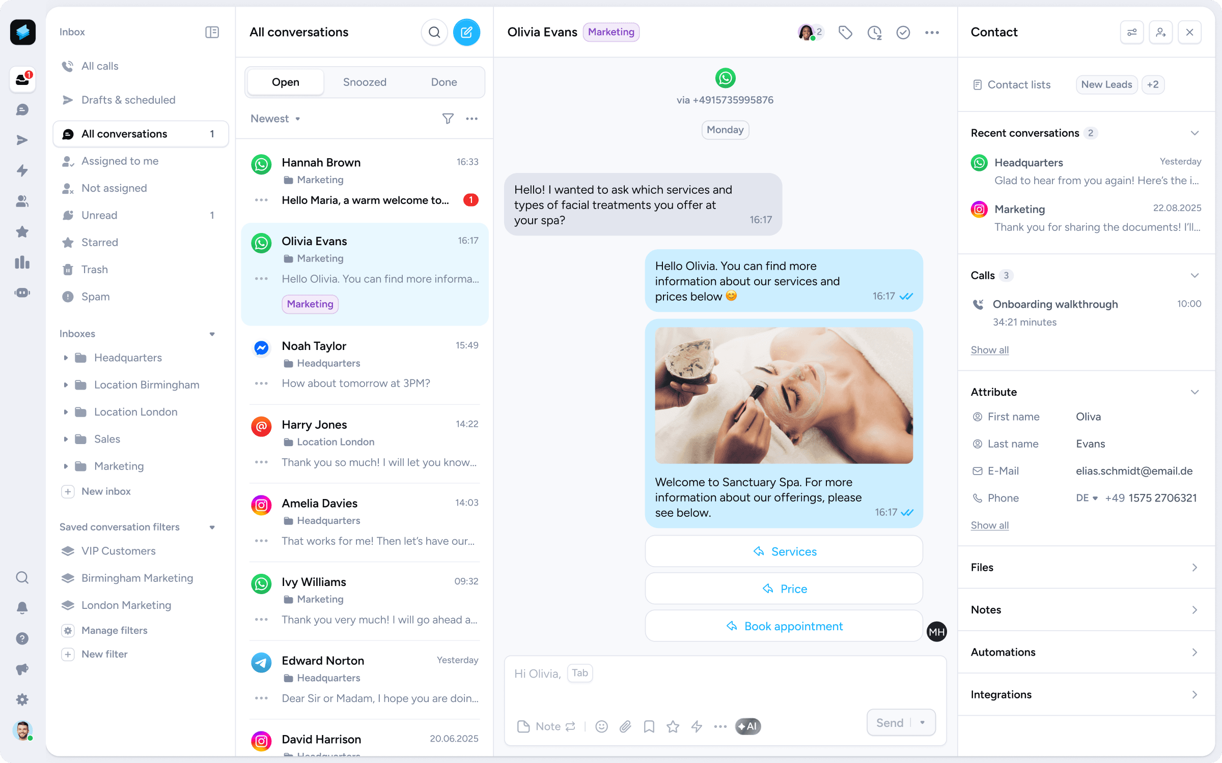 Superchat desktop mockup