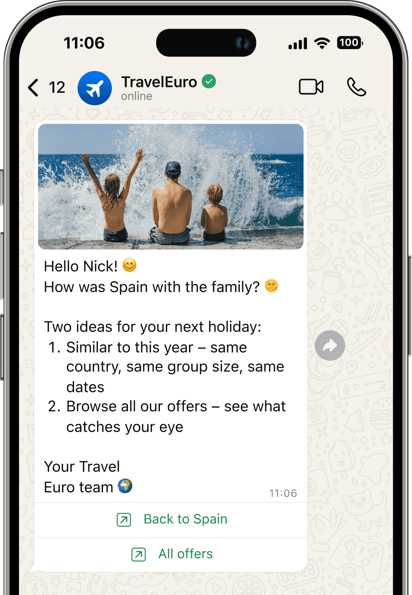 WhatsApp newsletter for seasonal offers
