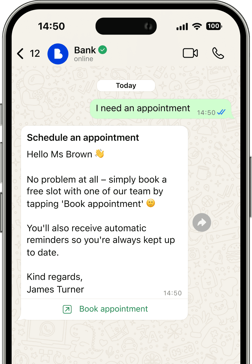 Simple appointment planning