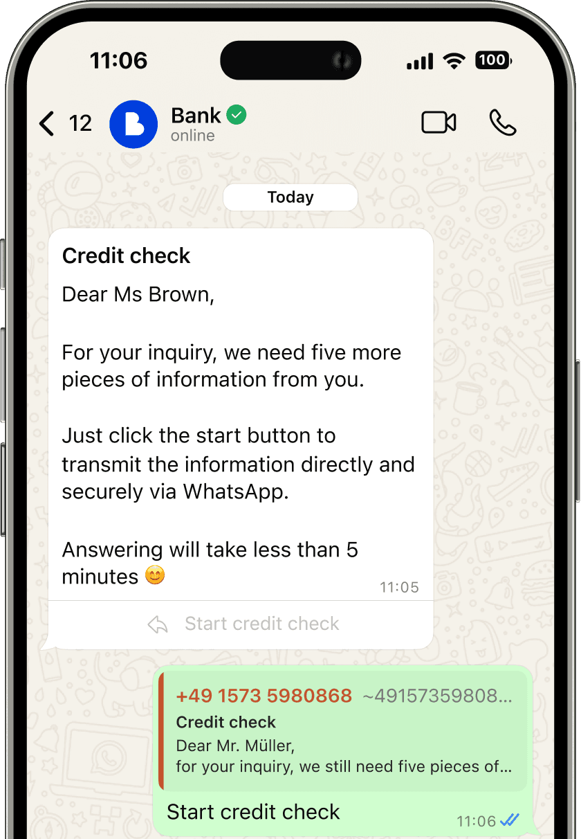 Automated credit check
