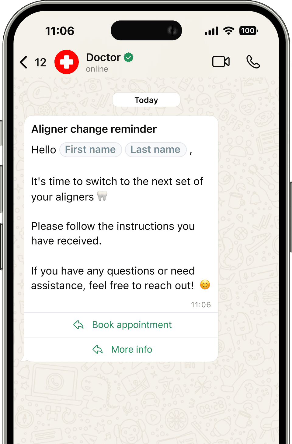 WhatsApp newsletters for treatment information
