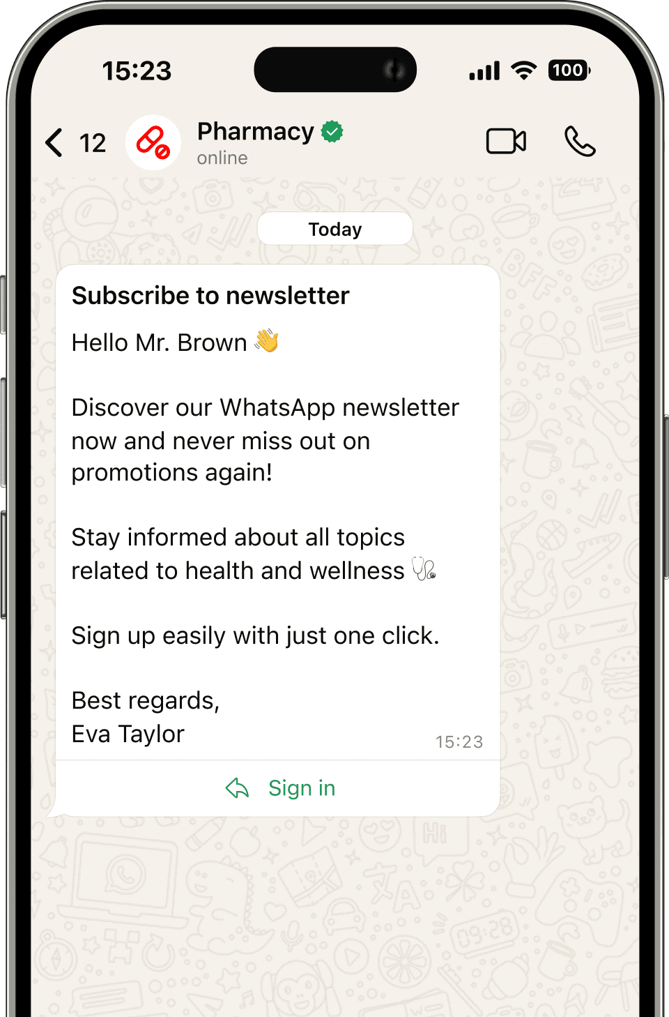 Boletín de WhatsApp para tus clientes