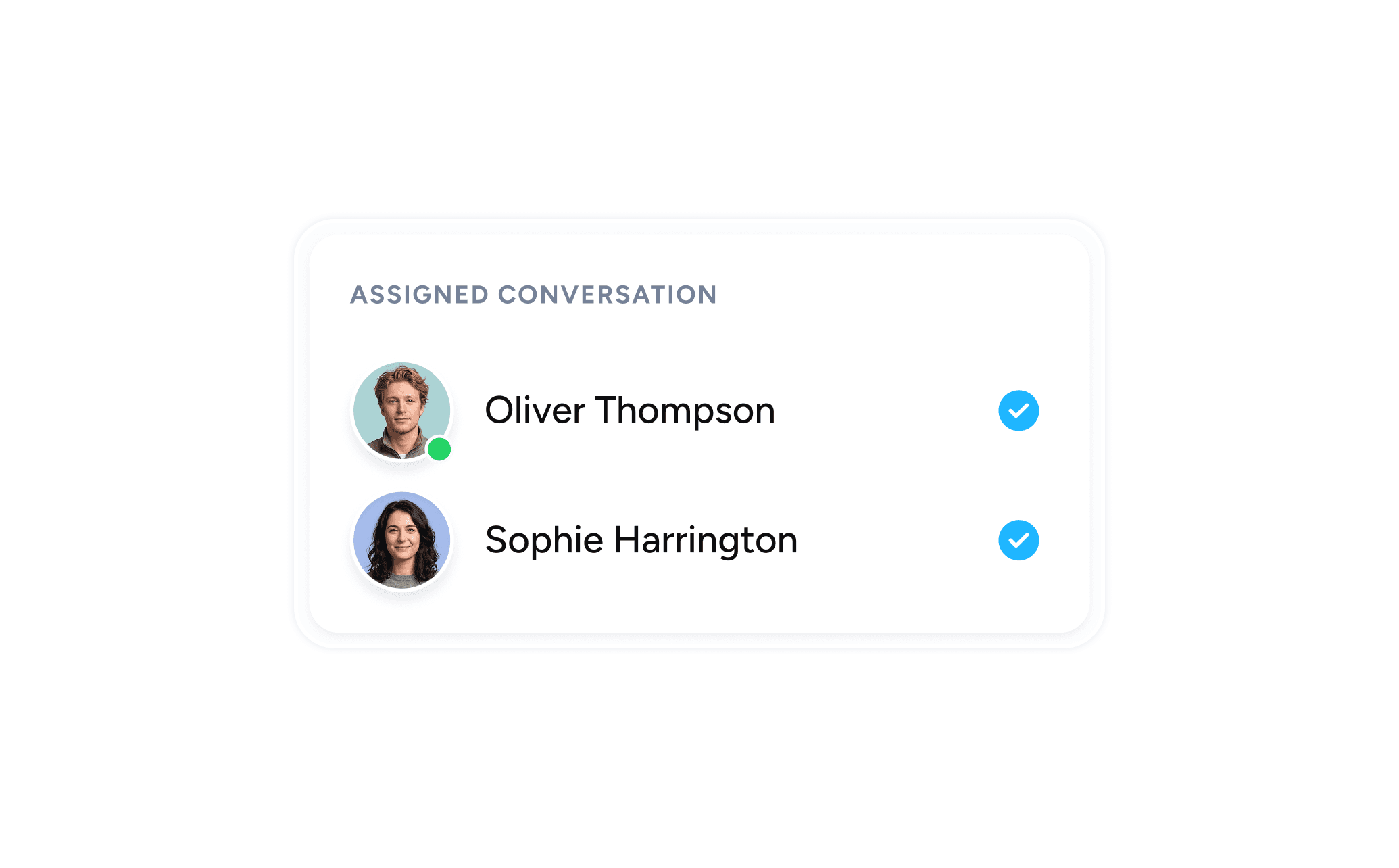 Asignaciones de empleados y estados para el trabajo en equipo