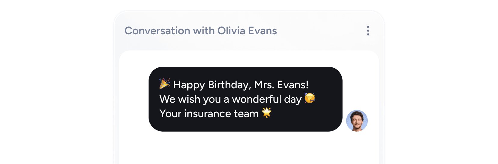 Automated birthday greetings